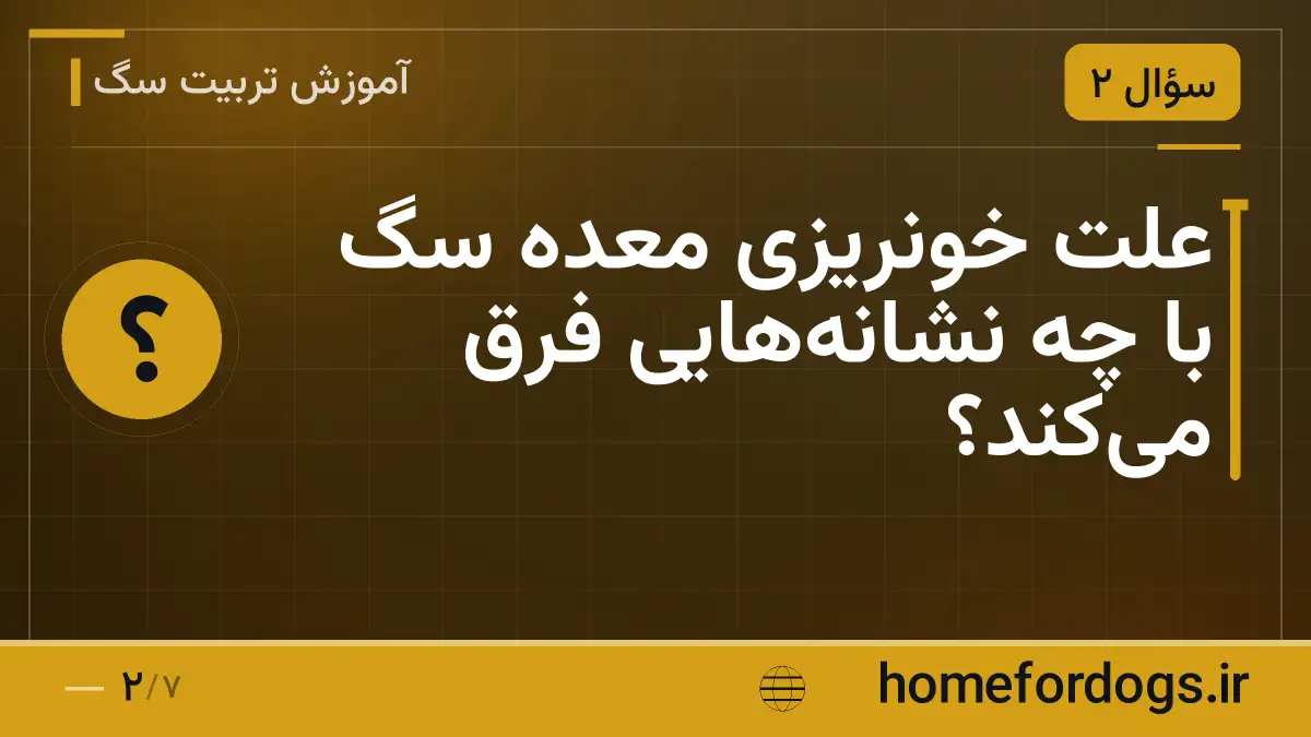علت خونریزی معده سگ با چه نشانه‌هایی فرق می‌کند؟
