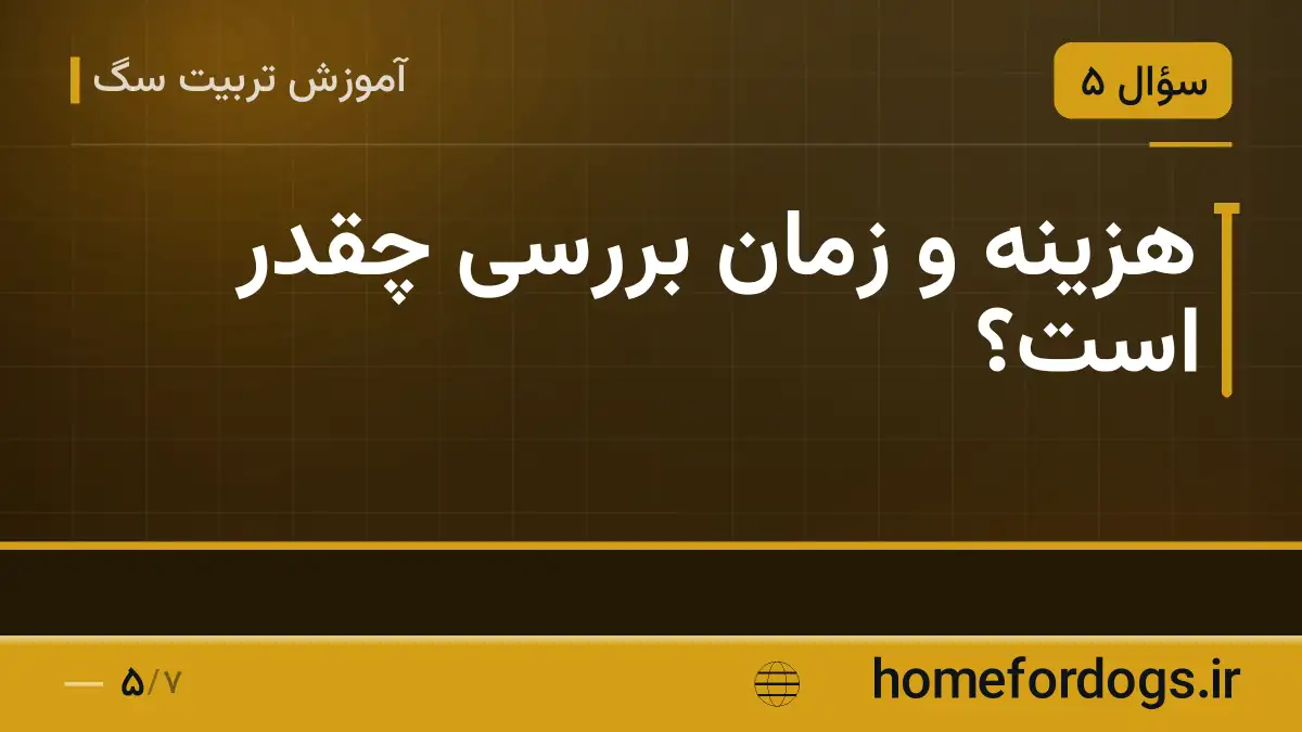 هزینه و زمان بررسی چقدر است؟