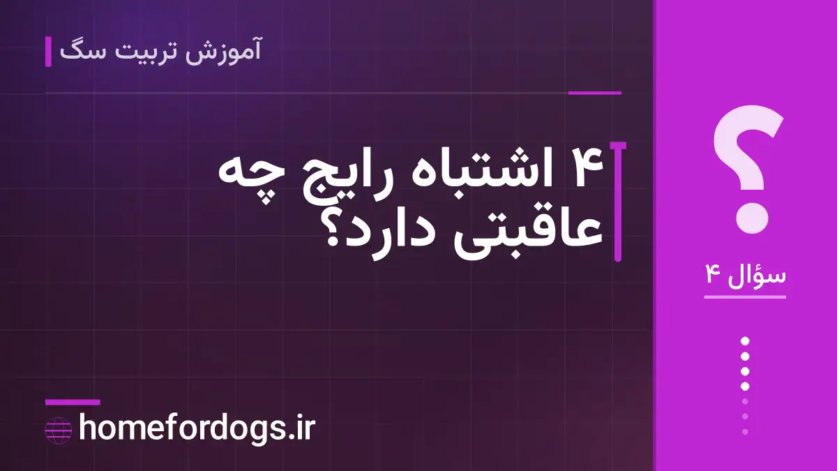 ۴ اشتباه رایج چه عاقبتی دارد؟