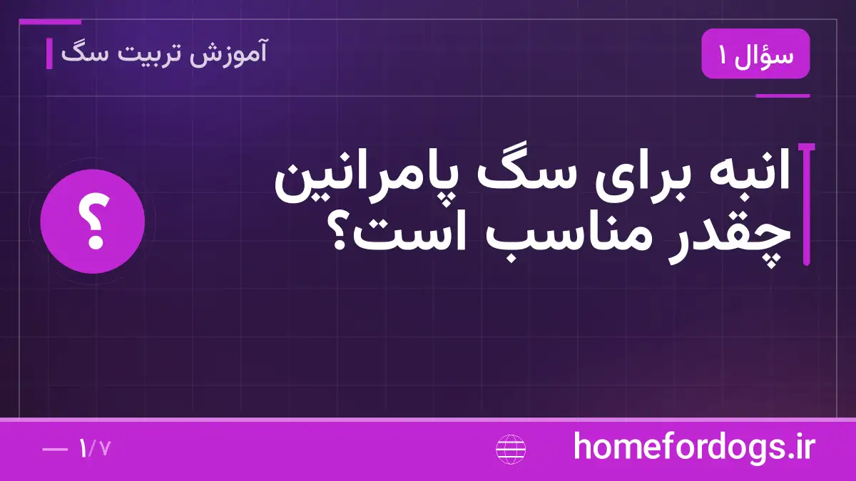 انبه برای سگ پامرانین چقدر مناسب است؟