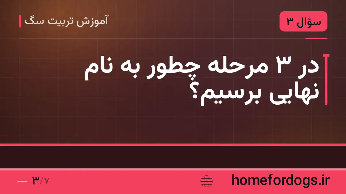 در ۳ مرحله چطور به نام نهایی برسیم؟