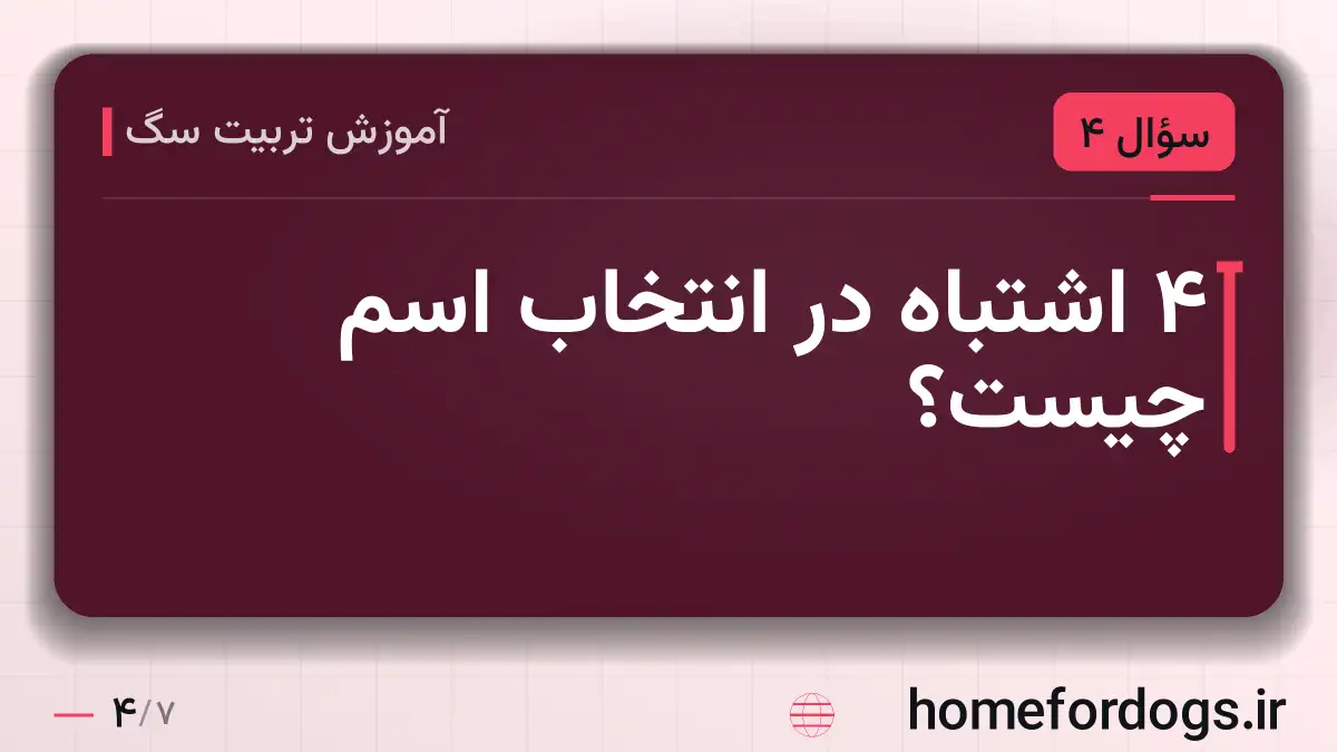 ۴ اشتباه در انتخاب اسم چیست؟