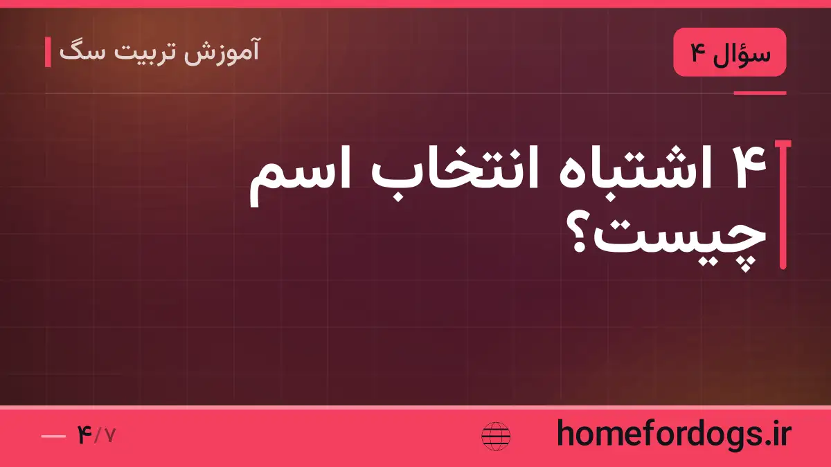 ۴ اشتباه انتخاب اسم چیست؟