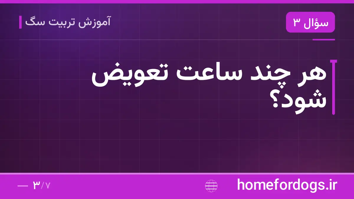هر چند ساعت تعویض شود؟