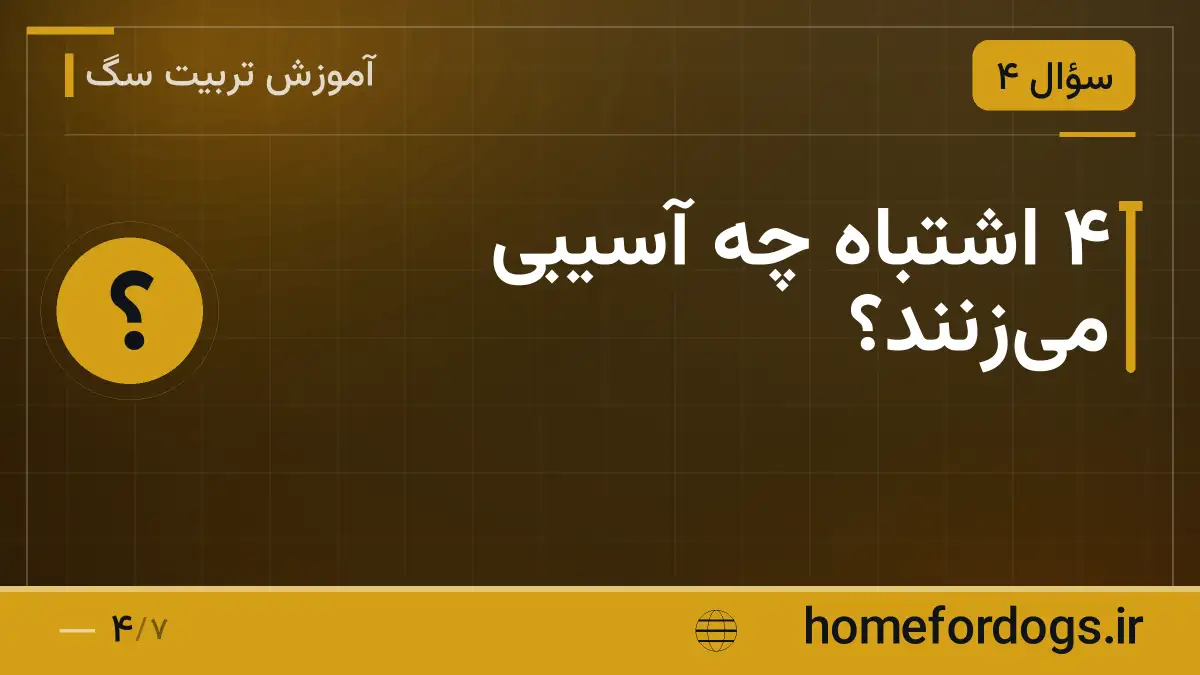 ۴ اشتباه چه آسیبی می‌زنند؟
