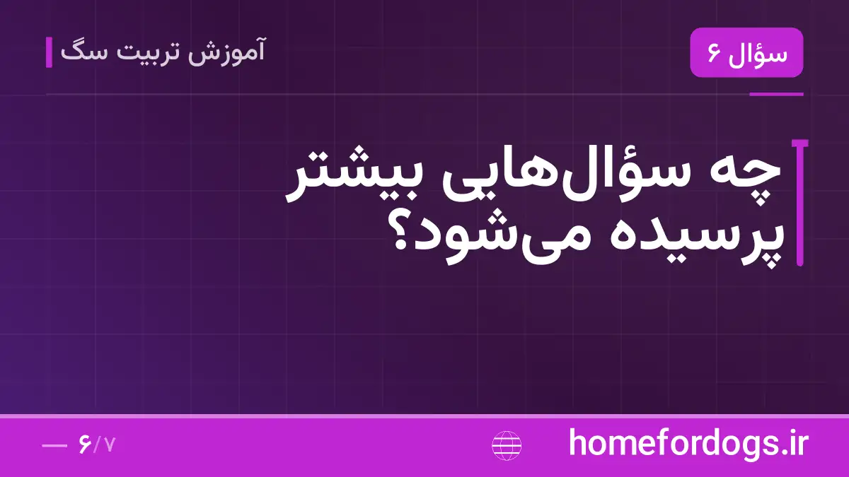 چه سؤال‌هایی بیشتر پرسیده می‌شود؟