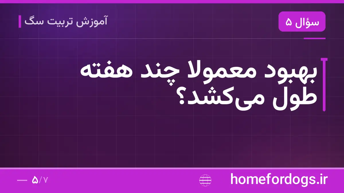 بهبود معمولاً چند هفته طول میکشد؟