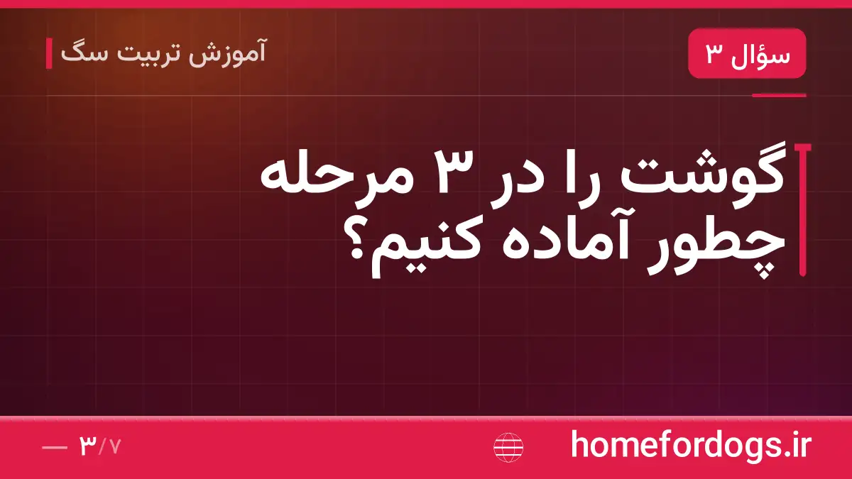 گوشت را در ۳ مرحله چطور آماده کنیم؟