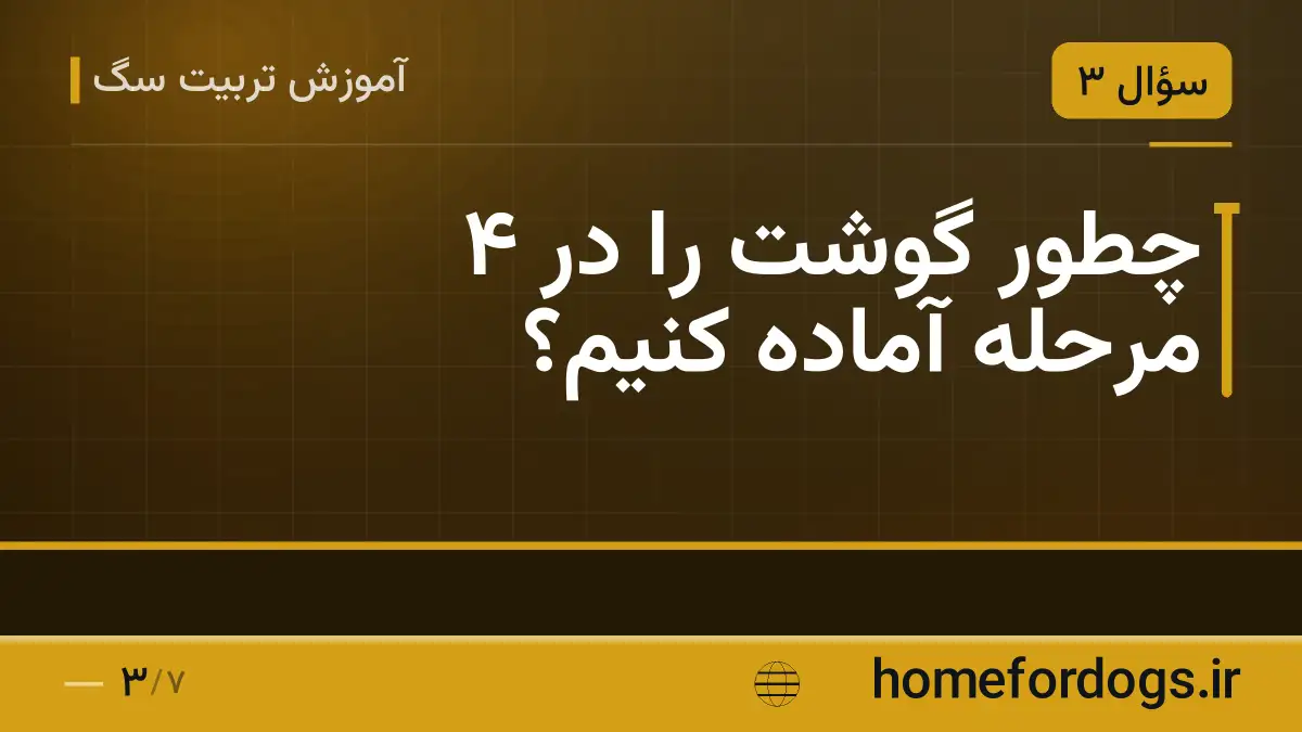 چطور گوشت را در ۴ مرحله آماده کنیم؟