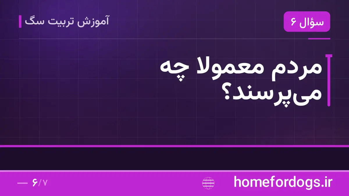 مردم معمولاً چه میپرسند؟