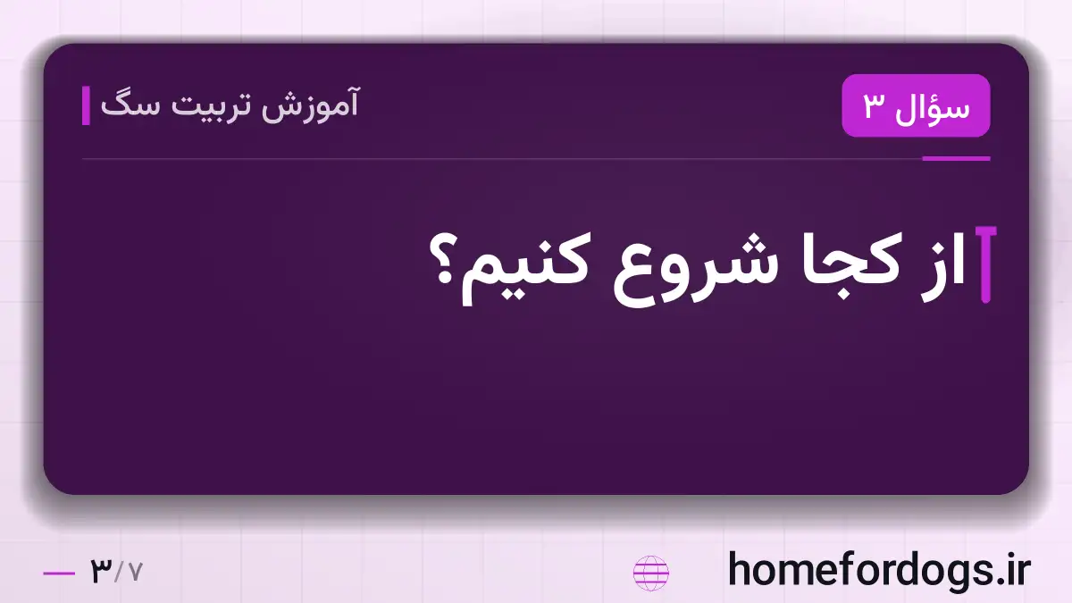 از کجا شروع کنیم؟