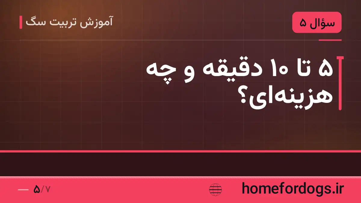 ۵ تا ۱۰ دقیقه و چه هزینه‌ای؟