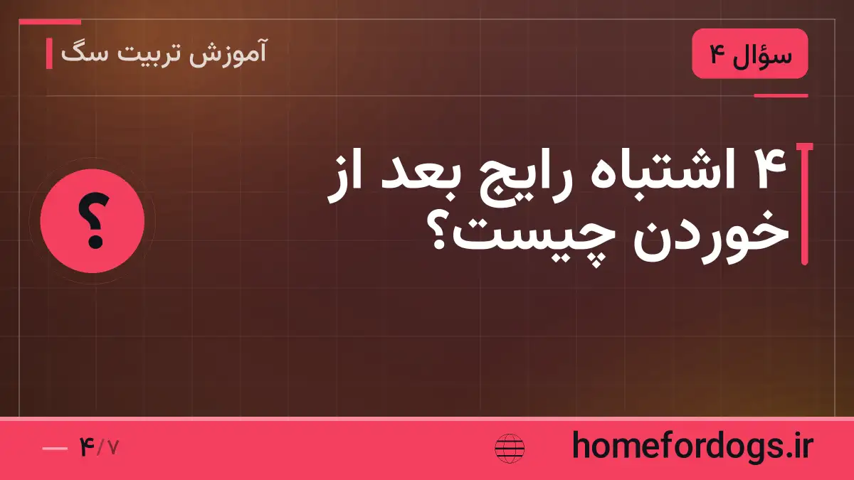 ۴ اشتباه رایج بعد از خوردن چیست؟