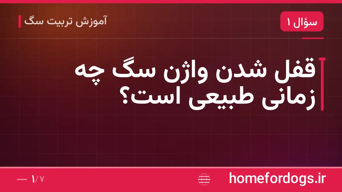 قفل شدن واژن سگ چه زمانی طبیعی است؟