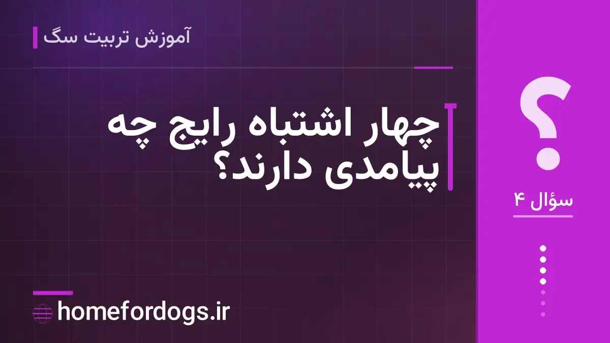 چهار اشتباه رایج چه پیامدی دارند؟