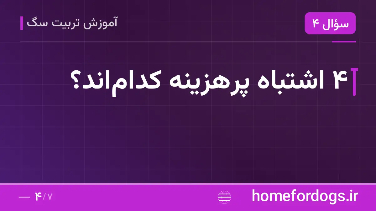 ۴ اشتباه پرهزینه کداماند؟