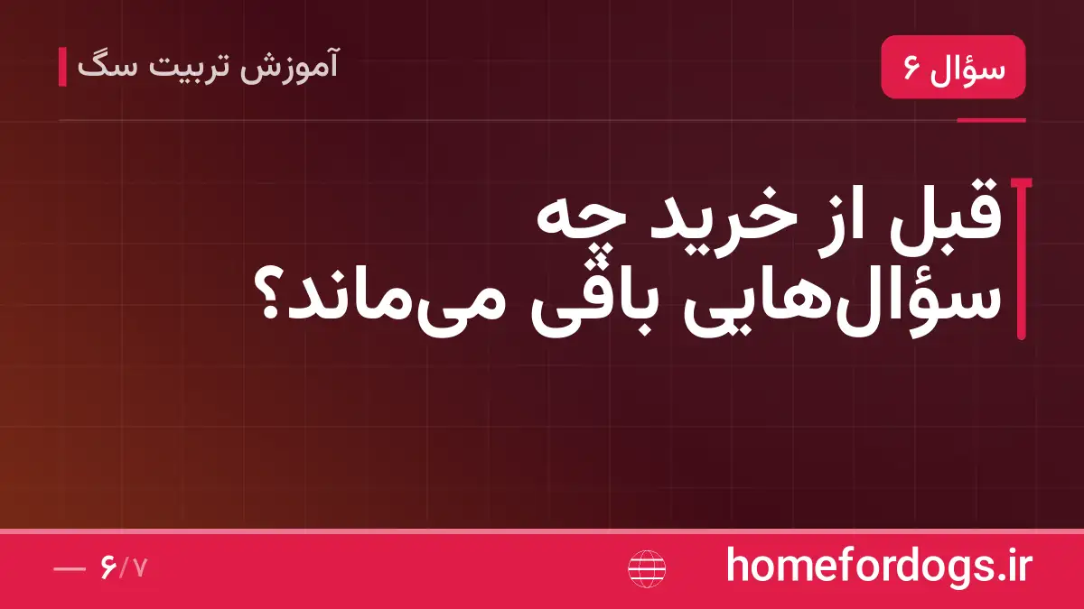 قبل از خرید چه سؤال‌هایی باقی می‌ماند؟