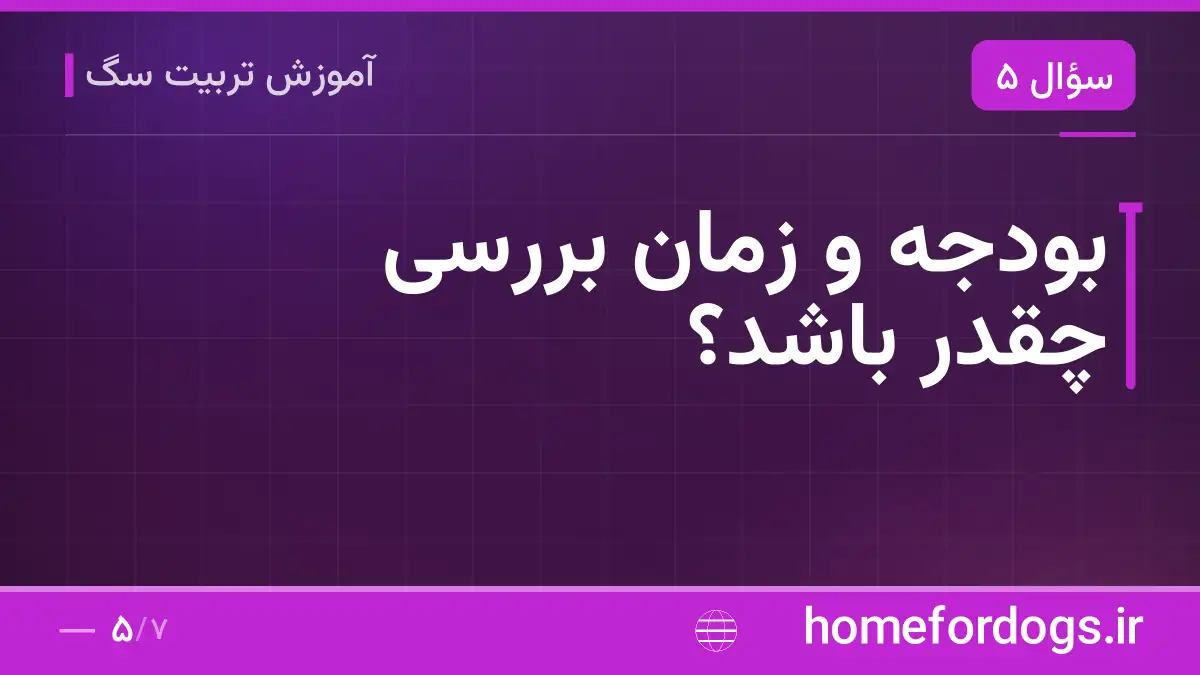 بودجه و زمان بررسی چقدر باشد؟