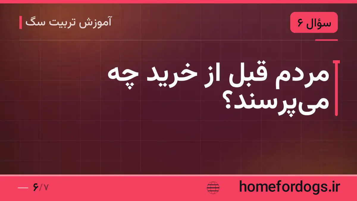 مردم قبل از خرید چه می‌پرسند؟