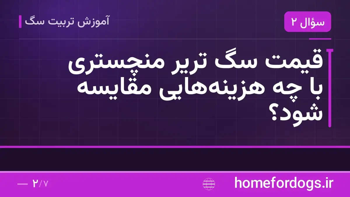 قیمت سگ تریر منچستری با چه هزینه‌هایی مقایسه شود؟