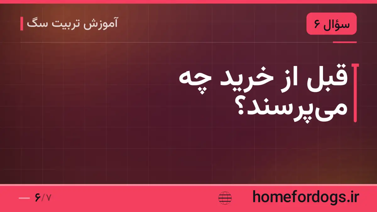 قبل از خرید چه می‌پرسند؟