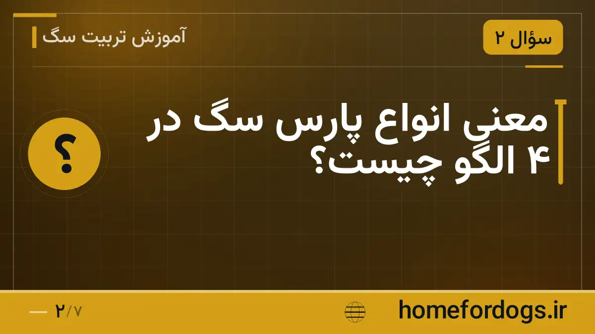 معنی انواع پارس سگ در ۴ الگو چیست؟