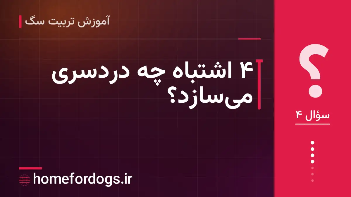 ۴ اشتباه چه دردسری میسازد؟