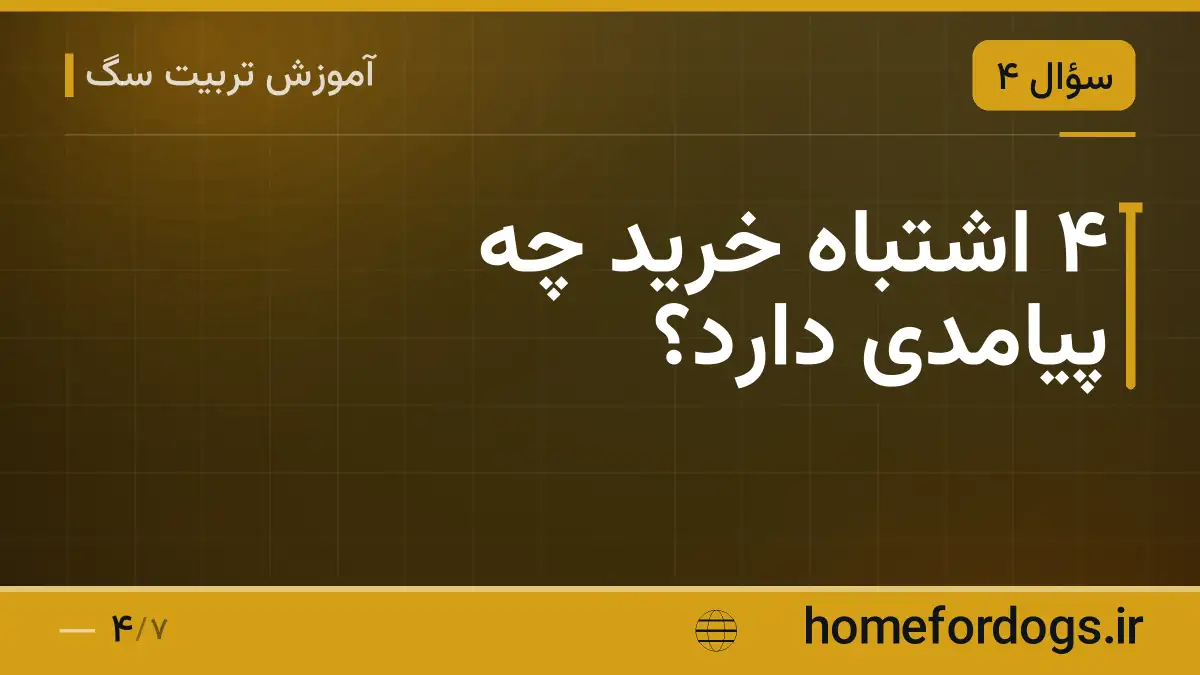 ۴ اشتباه خرید چه پیامدی دارد؟