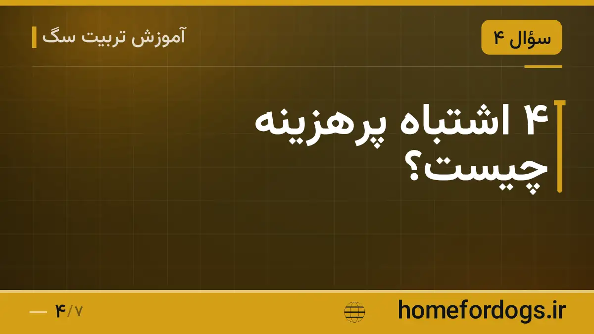 ۴ اشتباه پرهزینه چیست؟