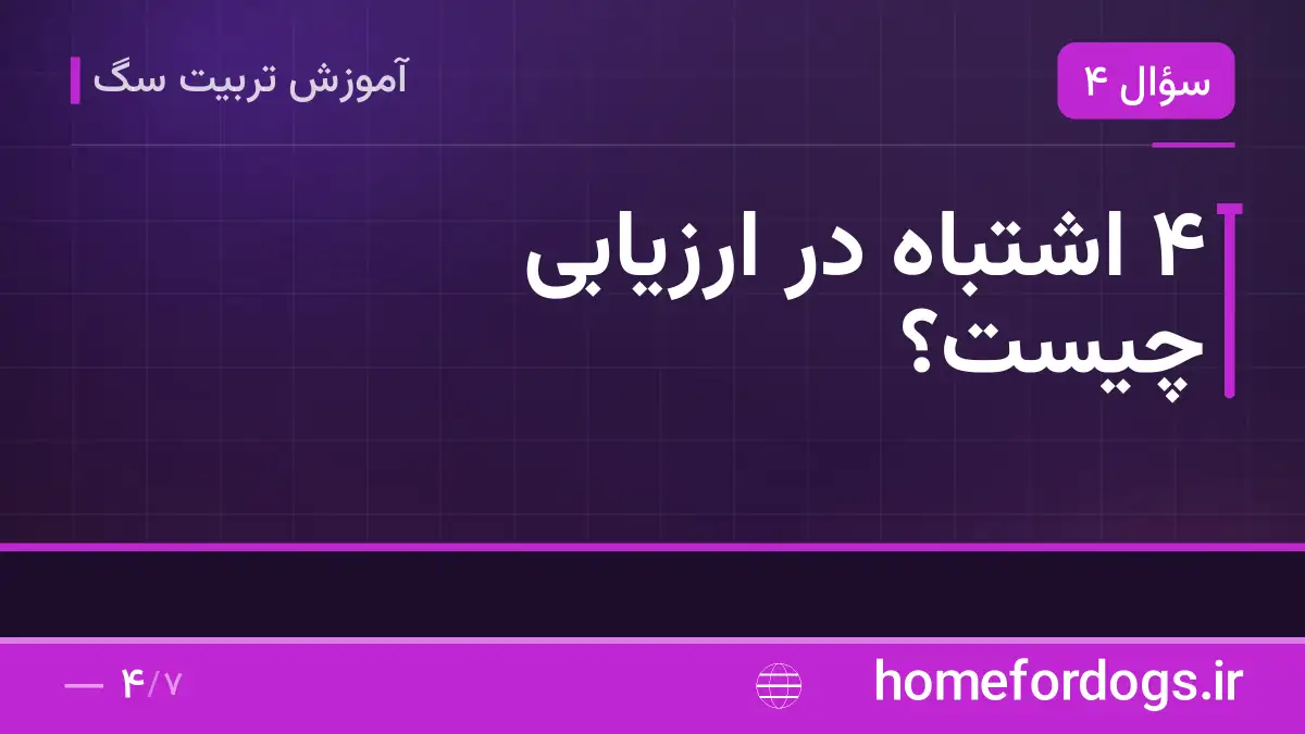 ۴ اشتباه در ارزیابی چیست؟