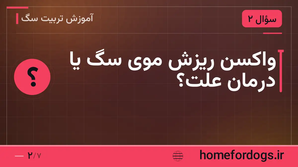 واکسن ریزش موی سگ یا درمان علت؟