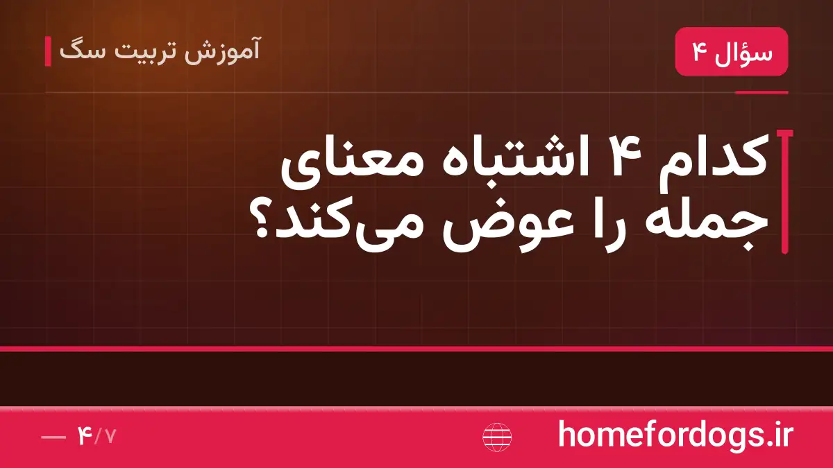 کدام ۴ اشتباه معنای جمله را عوض می‌کند؟