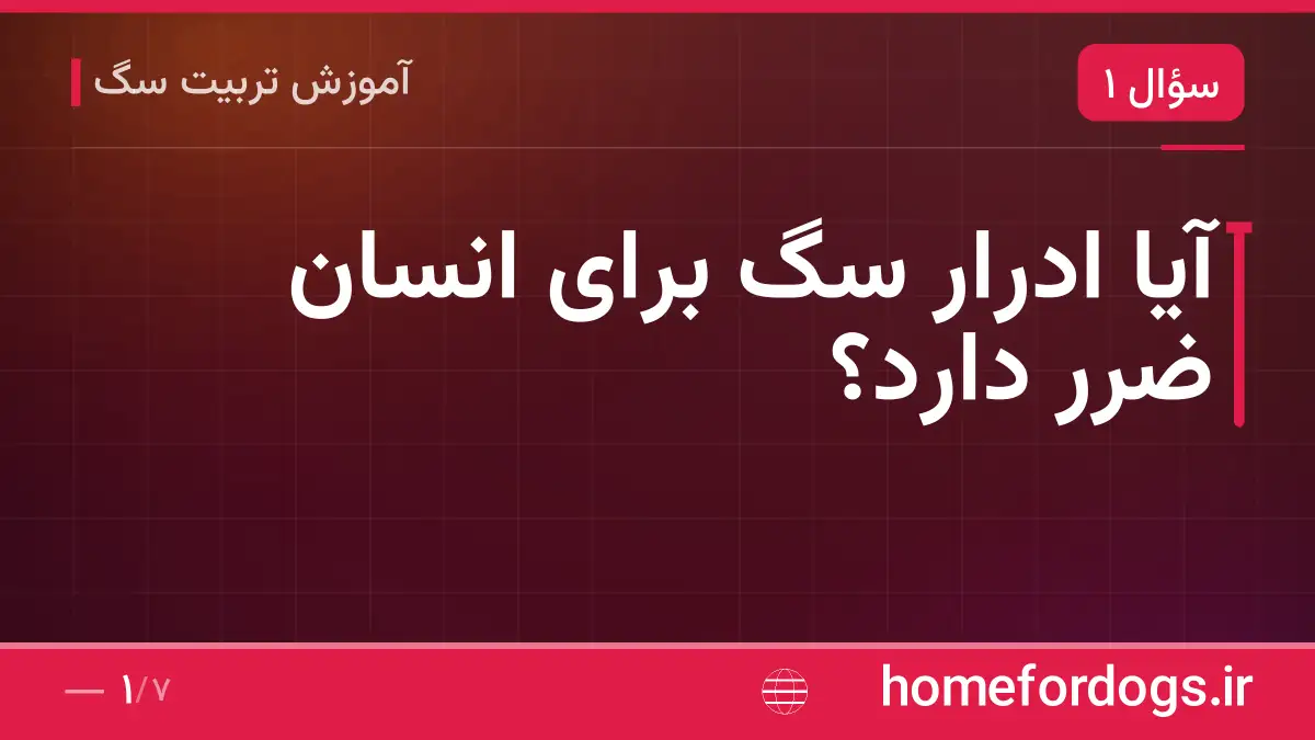 آیا ادرار سگ برای انسان ضرر دارد؟