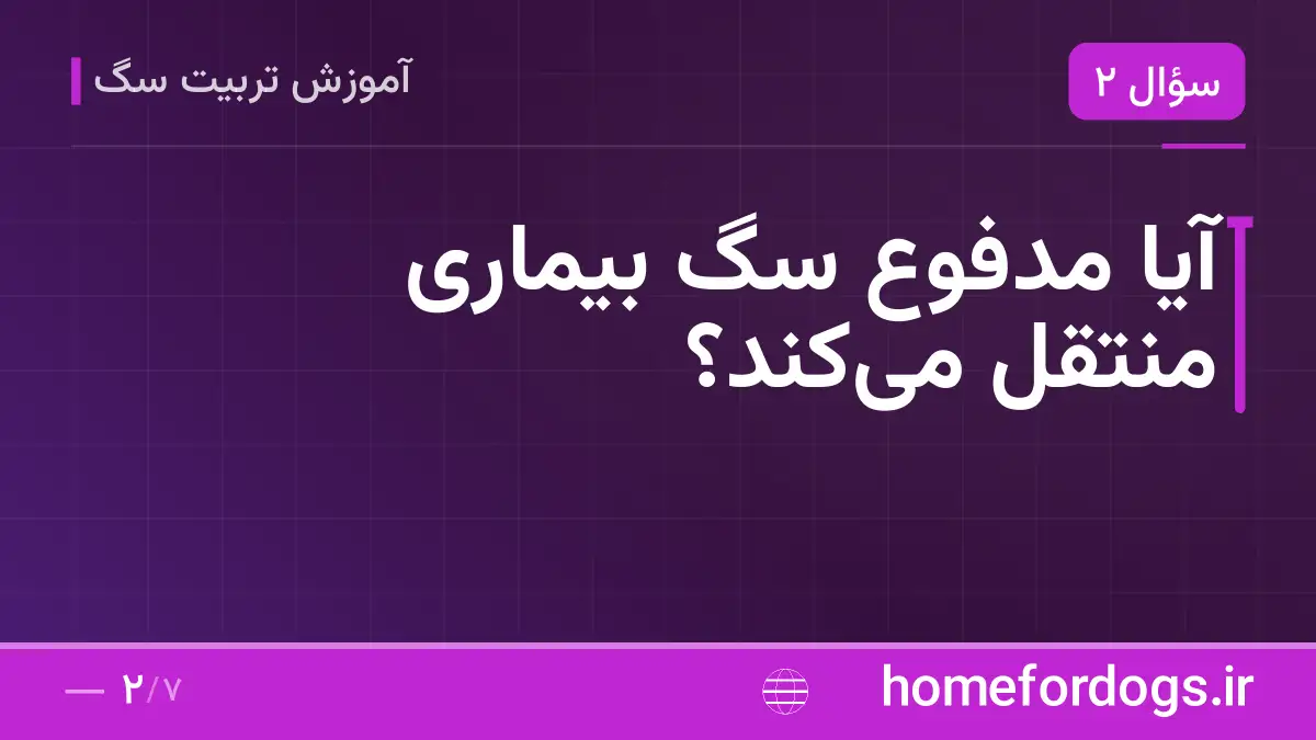 آیا مدفوع سگ بیماری منتقل می‌کند؟