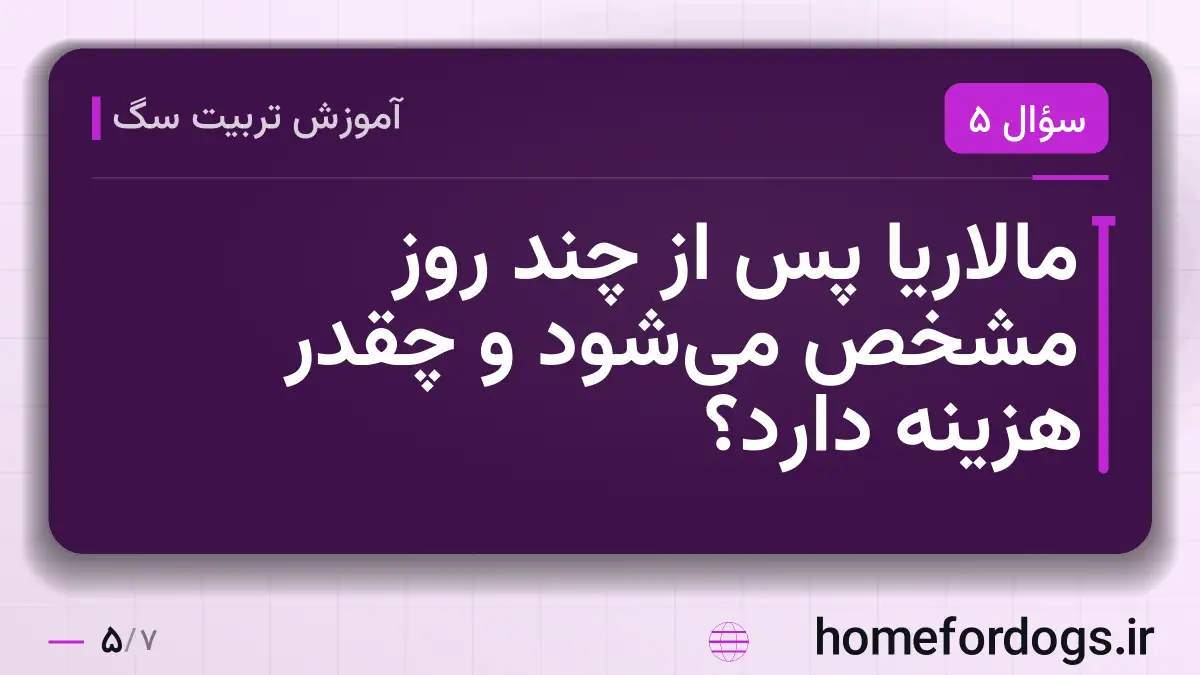 مالاریا پس از چند روز مشخص می‌شود و چقدر هزینه دارد؟