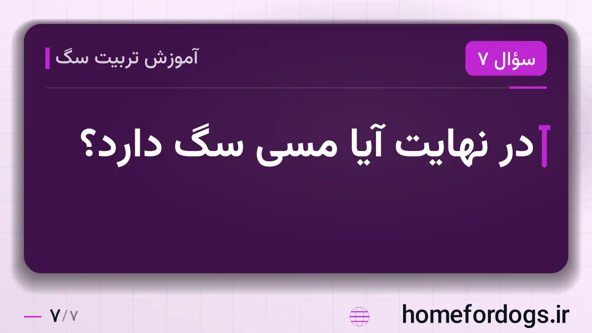 در نهایت آیا مسی سگ دارد؟