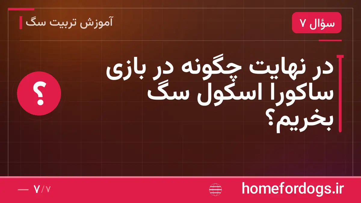 در نهایت چگونه در بازی ساکورا اسکول سگ بخریم؟
