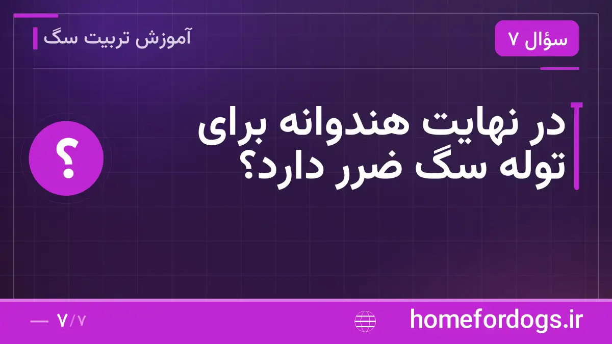 در نهایت هندوانه برای توله سگ ضرر دارد؟