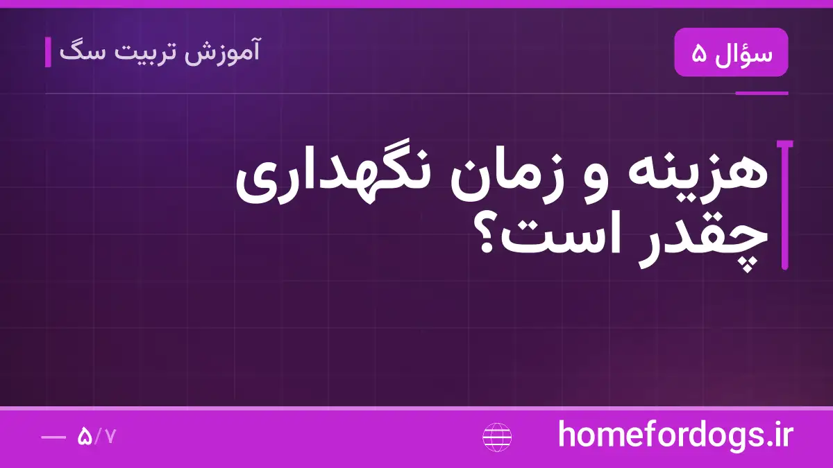 هزینه و زمان نگهداری چقدر است؟