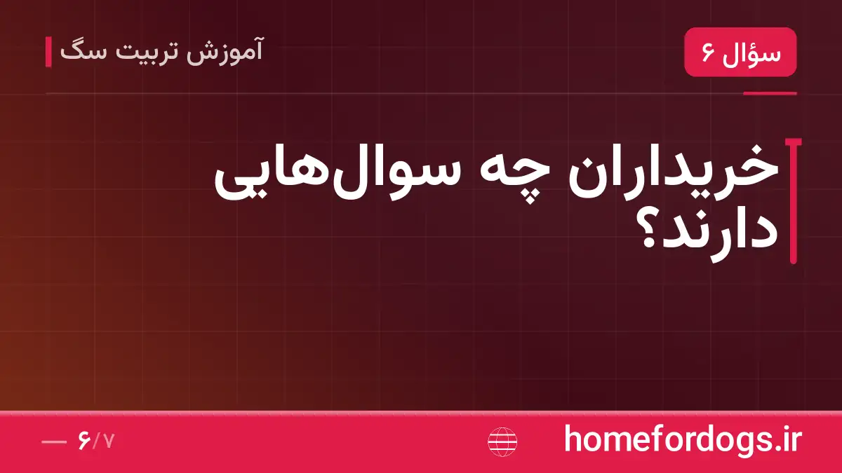 خریداران چه سوال‌هایی دارند؟