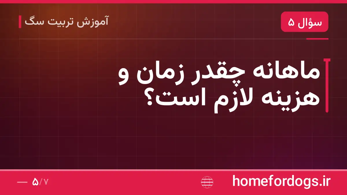 ماهانه چقدر زمان و هزینه لازم است؟