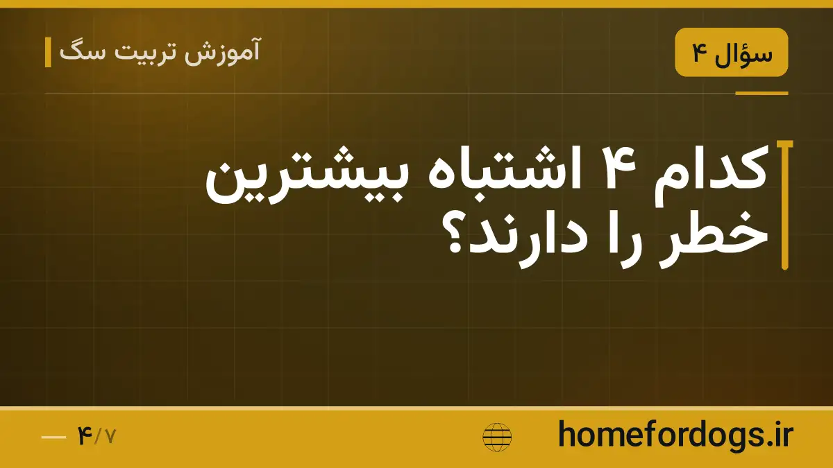 کدام ۴ اشتباه بیشترین خطر را دارند؟