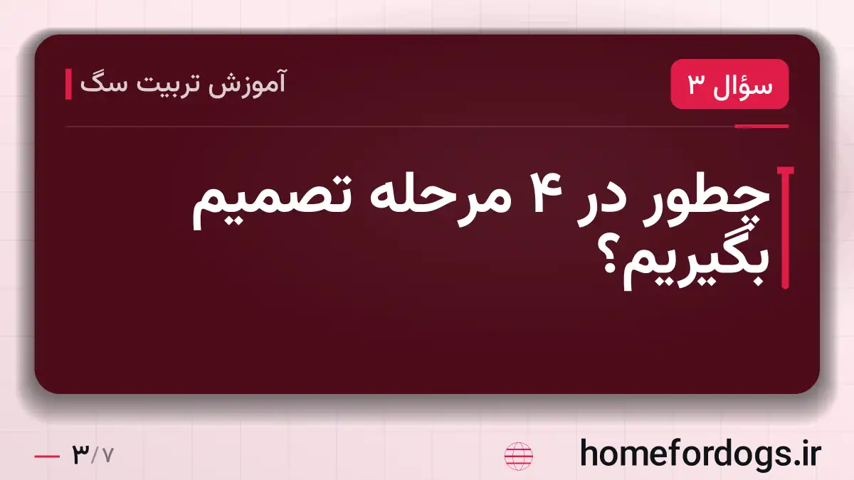 چطور در ۴ مرحله تصمیم بگیریم؟