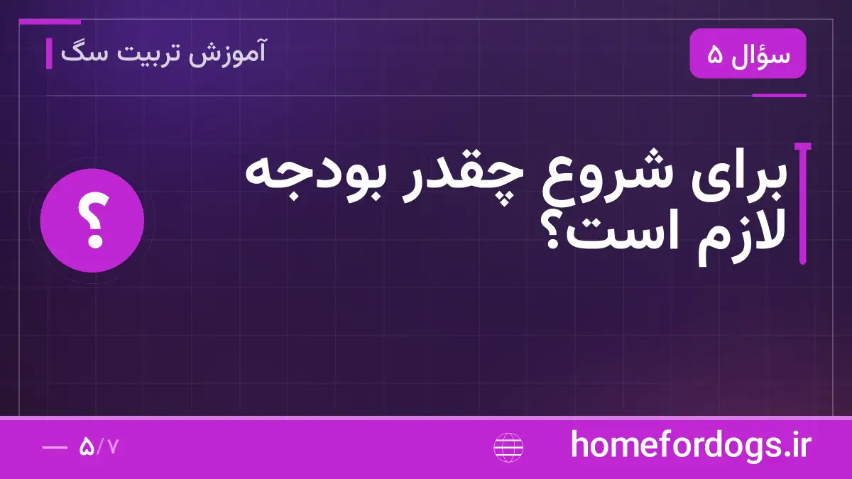 برای شروع چقدر بودجه لازم است؟