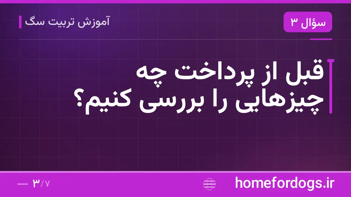 قبل از پرداخت چه چیزهایی را بررسی کنیم؟