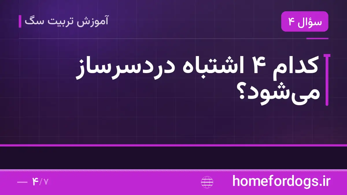 کدام ۴ اشتباه دردسرساز میشود؟
